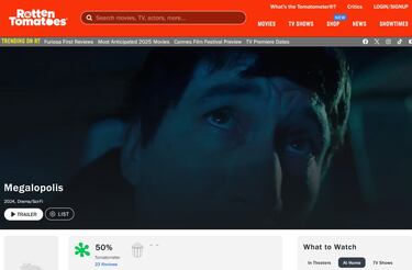 ‘Megalópolis’ de Francis Ford Coppola se derrumba en Rotten Tomatoes y confirma la división de opiniones