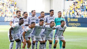 El once del Ceuta en Cádiz.