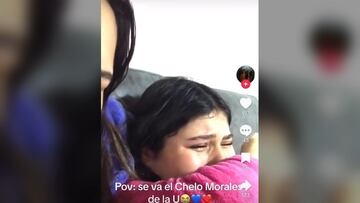 Hincha de la U llora en TikTok ante la posible partida de Morales: registro viral