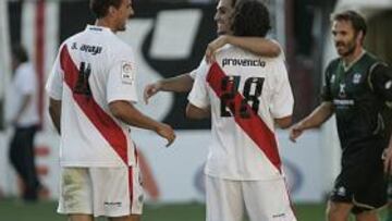 <b>CONTUNDENTE. </b>Amaya, Arribas y Provencio, tras ganar al Tenerife.