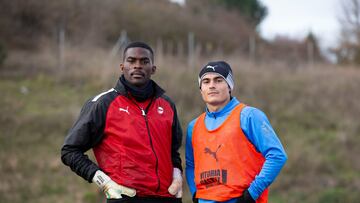 Jesús Owono y Luka Romero.