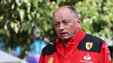 MELBOURNE, AUSTRALIA - APRIL 01: Frederic Vasseur of France and Scuderia Ferrari during qualifying ahead of the F1 Grand Prix of Australia at Melbourne Grand Prix Circuit on April 1, 2023 in Melbourne, Australia. (Photo by Qian Jun/MB Media/Getty Images)