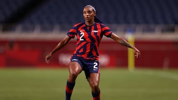 La estadounidense tiene 7 meses de embarazo y este sábado se entrenó junto a sus compañeras en el equipo de la National Women´s Soccer League.