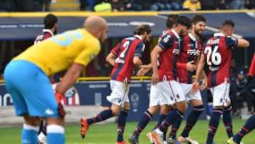 El Bolonia pasa por encima del Nápoles.