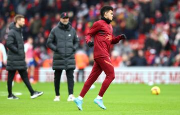 El extremo colombiano disputó 32 minutos en la victoria 3-1 de Liverpool ante Cardiff City por la FA Cup. El guajiro realizó una asistencia.