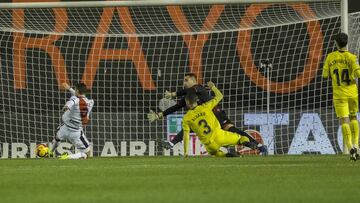 De Tomás batió al Villarreal con un gol de puro delantero centro...