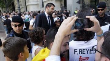 Visita del Real Madrid a las sedes del Ayuntamiento y la Comunidad