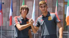Bryan Gil y Ferran Torres, l&iacute;deres de la Sub-19.