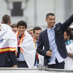 Mensaje de Cristiano en Cibeles: "Gracias... y hasta el próximo año"