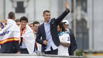 Mensaje de Cristiano en Cibeles: "Gracias... y hasta el próximo año"