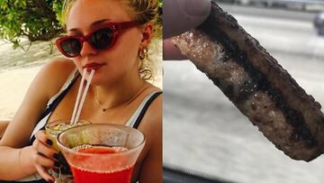 Sophie Turner revela su cuenta de Instagram en la que critica salchichas de medio mundo.