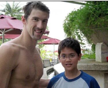 Se vuelve viral una foto de Schooling y Phelps en 2008