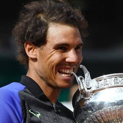 Así fueron los 10 mordiscos de Rafa Nadal en Roland Garros