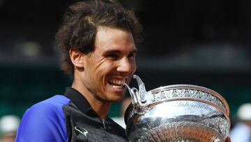 Así fueron los 10 mordiscos de Rafa Nadal en Roland Garros