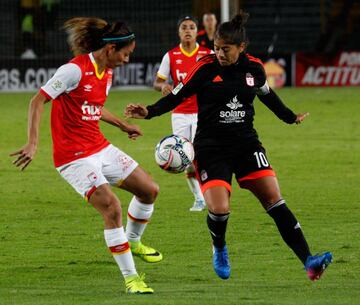 Partidazo en El Campín entre Santa Fe y América de Cali, por las semifinales del fútbol femenino.