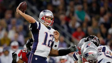 HOUSTON, TX - FEBRUARY 05: Tom Brady #12 of the New England Patriots makes a pass against the Atlanta Falcons during the second quarter of Super Bowl 51 at NRG Stadium on February 5, 2017 in Houston, Texas. Kevin C. Cox/Getty Images/AFP
== FOR NEWSPAPE
