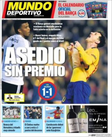 Portadas de la prensa mundial