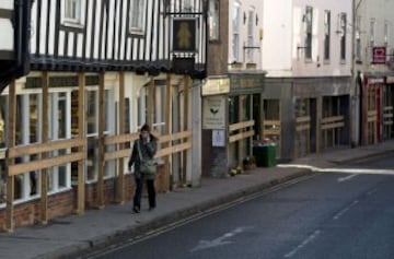 Las calles de Ashbourne se preparan para el Shrovetide football.