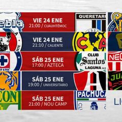 Fechas y horario de la jornada 3 de la Liga MX