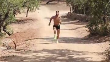 Sergio Ramos y su tremenda carrera haciendo pretemporada