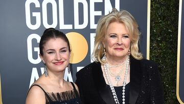 FILE - Candice Bergen, right, and her daughter Chloe Malle arrive at the 76th annual Golden Globe Awards at the Beverly Hilton Hotel on Jan. 6, 2019, in Beverly Hills, Calif. (Photo by Jordan Strauss/Invision/AP, File)