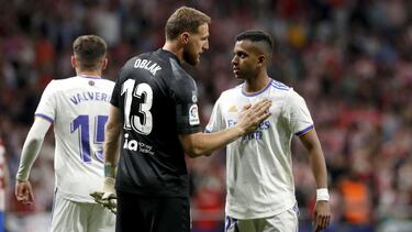 Oblak y Rodrygo.
