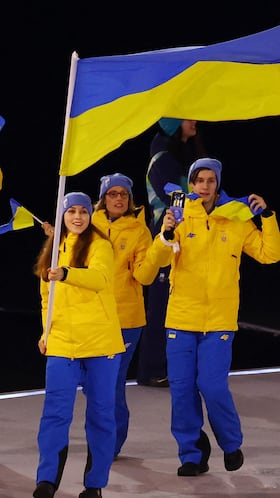 Ucrania fue una de las delegaciones más aplaudidas a su paso por la inauguración de Milán-Cortina d’Ampezzo 2026 por la invasión rusa.