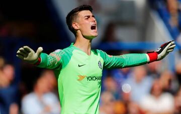 Kepa Arrizabalaga con el Chelsea.