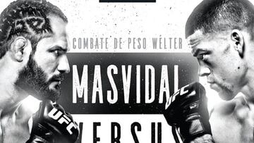 Jorge Masvidal y Nate Díaz en el cartel de UFC 244.