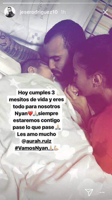 La felicitaci¨®n de Jes¨¦ a su hijo en su tercer mes de vida