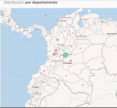 Mapa de casos y muertes por coronavirus por departamentos en Colombia: hoy, 25 de abril