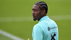 David Alaba, durante uno de los entrenamientos de la selección austriaca en la presente Eurocopa.