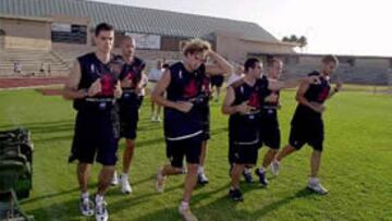 <b>DUROS ENTRENAMIENTOS. </b>La selección española de baloncesto está aprovechando al máximo su concentración en Cádiz.