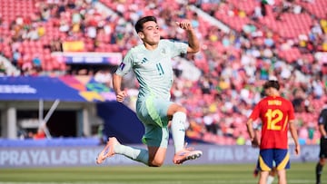 during FIFA U-20 Mens World Cup Chile 2025 match between Spain and Mexico (Mexican National team) as part Group-C at Estadio Nacional Julio Martinez Pradanos, on October 01, 2025 in Santiago, Chile.