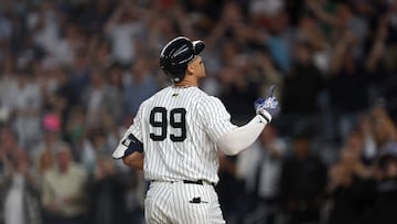 Judge’s milestone came on a night when the Yankees honored 9/11 with a ceremony attended by President Trump.