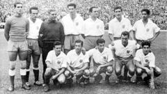 El Atl&eacute;tico en la final de Copa del General&iacute;simo 1956. 