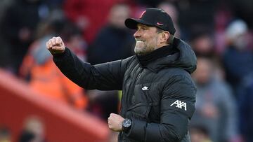 Jürgen Klopp en un partido del Liverpool en Premier League