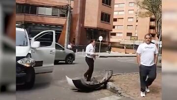 El mejor piloto en la historia de Colombia se vio envuelto en un choque de tránsito en el norte de la ciudad.