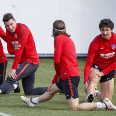 El Atlético preparó el partido de vuelta ante Lokomotiv