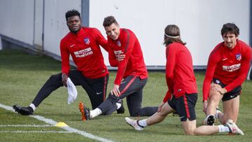 El Atlético preparó el partido de vuelta ante Lokomotiv