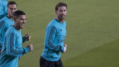 Sergio Ramos arrastra molestias en el gemelo y en el cuello