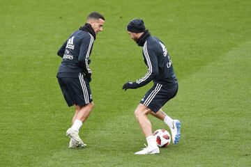 Lucas Vázquez and Sergio Ramos.