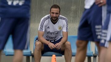 02/06/18 ENTRENAMIENTO DE LA SELECCION ARGENTINA DE FUTBOL EN BARCELONA CIUDAD DEPORTIVA DE SANT JOAN DESPI
HIGUAIN