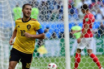 Hazard anotó el segundo gol del partido, aprovechando un pase de Kevin De Bruynee, batió por bajo a Jordan Pickford.