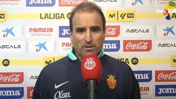El entrenador del RCD Mallorca, Jagoba Arrasate tras la derrota por 4-0 en Villarreal.