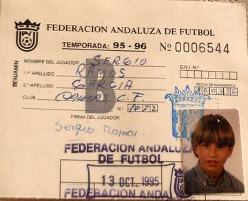 Carnet de benjamín de la federación andaluza de fútbol