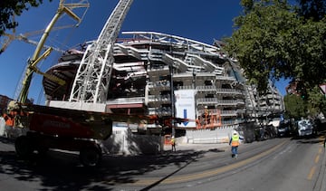 Así avanzan las obras del Santiago Bernabéu