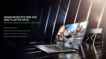 NVIDIA presenta nuevas laptops con GPUS RTX 3050 y RTX 3050 Ti