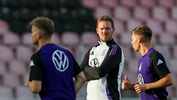 Nagelsmann, durante el entrenamiento de Alemania.
