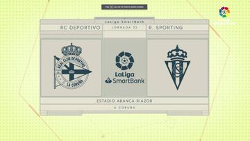 Resumen del Deportivo vs Sporting de LaLiga SmartBank